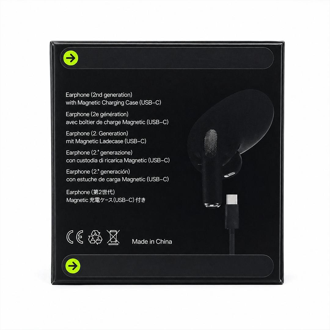 Black Airpods pro 2 [black] box Pack